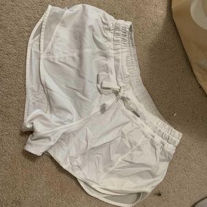 White Lulu Lemon shorts
